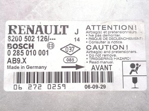 ECU airbags RENAULT MODUS / GRAND MODUS (F/JP0_) 1.5 dCi (FP0F, JP0F) | BP28717352M53