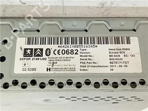Radio PEUGEOT 5008 (0U_, 0E_) 2.0 HDi 150 / BlueHDi 150 | BP23910876E6 