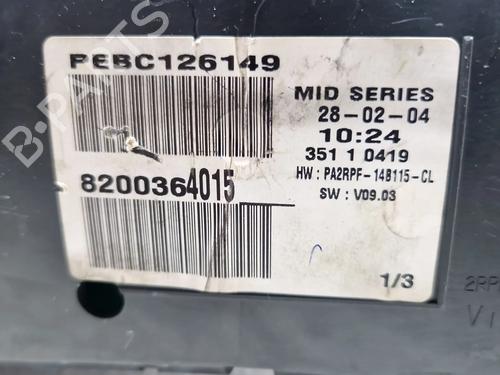 Instrument cluster RENAULT MEGANE II (BM0/1_, CM0/1_)  | BP29698311C47 