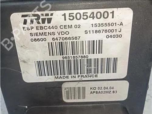 ABS pump PEUGEOT 407 (6D_) 2.0 HDi 135 (6DRHRH, 6DRHRE, 6DRHRG, 6DRHRJ) | BP24967860M43 
