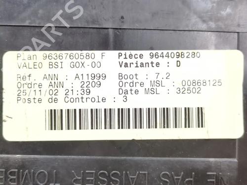 Fuse box PEUGEOT 307 (3A/C) 2.0 HDi 90 | BP29385111E1 