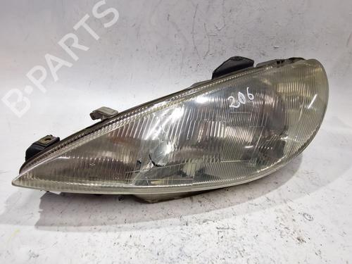 Used Left headlight PEUGEOT 206 Hatchback (2A/C) 1.9 D (69 hp) 30193641