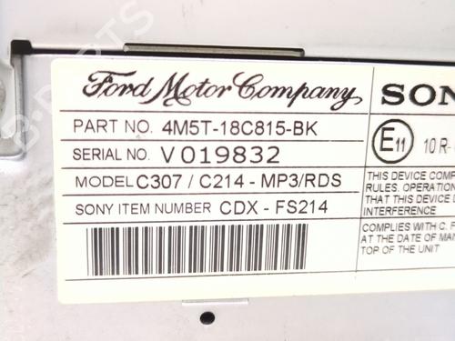 Radio FORD FOCUS II (DA_, HCP, DP) 1.8 TDCi | BP32009767E6 - Image 7