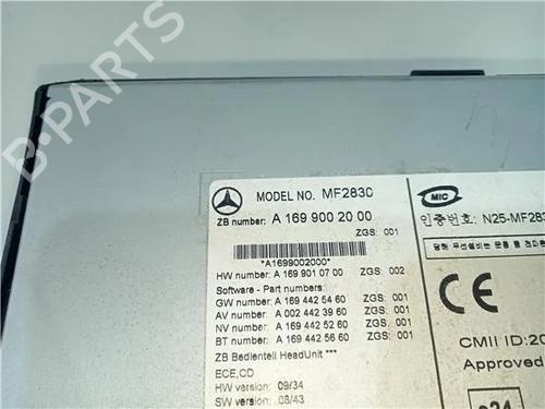 Radio MERCEDES-BENZ B-CLASS Sports Tourer (W245) B 160 (245.231) | BP23931900E6 