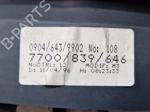 Instrument cluster RENAULT MEGANE I (BA0/1_) 1.9 D Eco (BA0A, BA0U, BA0R) | BP29876881C47