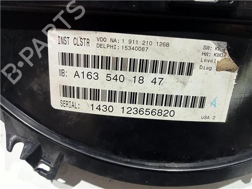 Instrument cluster MERCEDES-BENZ M-CLASS (W163) ML 400 CDI (163.128) | BP23931294C47 