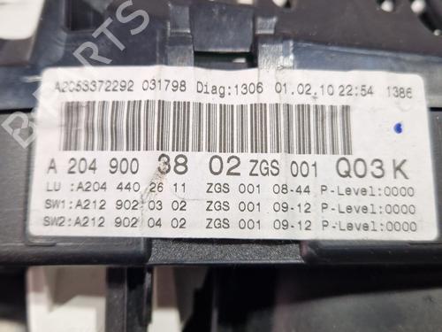 Kombiinstrument MERCEDES-BENZ C-CLASS (W204) C 200 CDI (204.001) | BP30697956C47