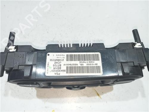 Climate control PEUGEOT 206 Hatchback (2A/C) 1.4 HDi eco 70 | BP23932538I5 