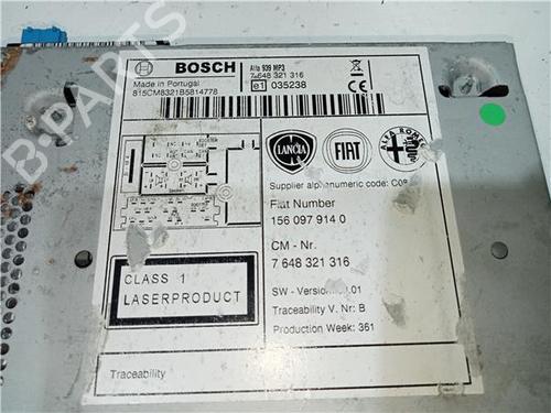 Radio ALFA ROMEO 159 (939_) 1.9 JTDM 16V (939AXC1B, 939AXC12) | BP23931548E6 