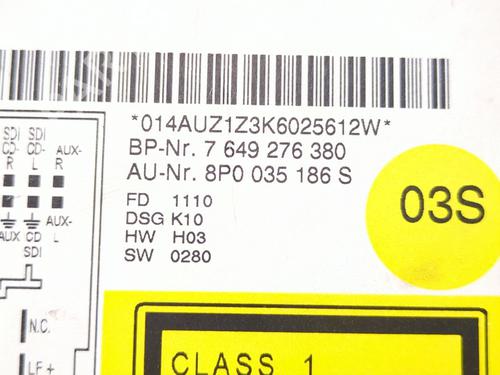 Radio AUDI A3 (8P1) 1.6 TDI | BP27696076E6 