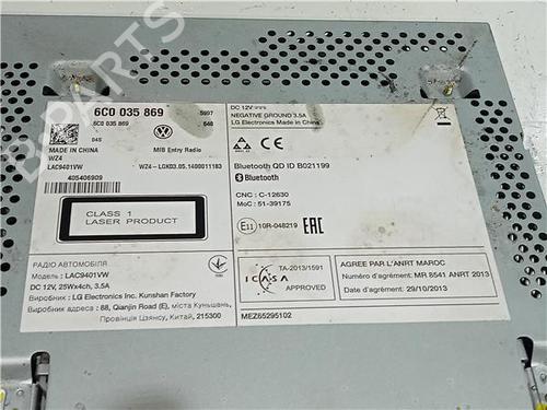 Radio VW POLO V (6R1, 6C1) 1.4 TDI | BP23923156E6 