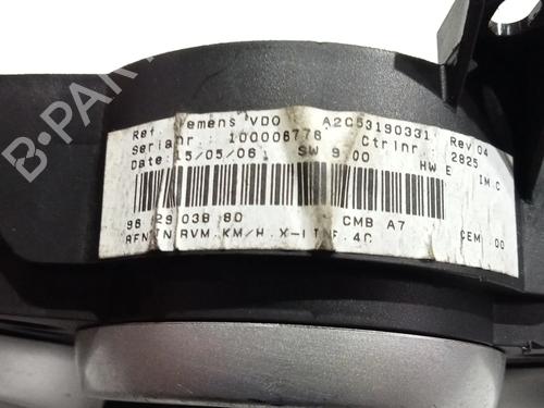 Instrument cluster PEUGEOT 207 (WA_, WC_) 1.4 16V | BP29562081C47 
