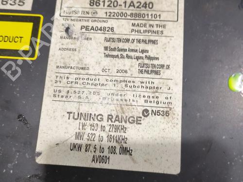 Radio TOYOTA AURIS (_E15_) 2.0 D-4D (ADE150_, ADE150R) | BP25718264E6 