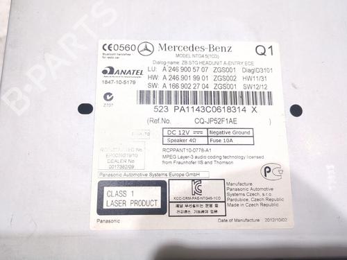 Radio MERCEDES-BENZ B-CLASS Sports Tourer (W246, W242) B 180 CDI (246.200) | BP30000845E6 