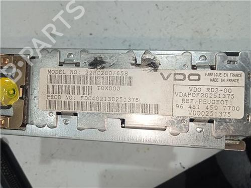 Radio PEUGEOT 206 Hatchback (2A/C) 1.4 HDi eco 70 | BP23917963E6 