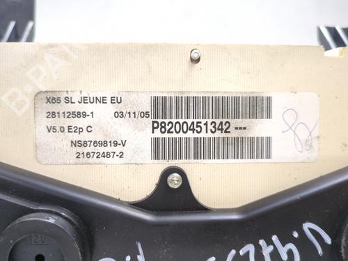 Cockpit RENAULT CLIO II (BB_, CB_) 1.2 16V (BB05, BB0W, BB11, BB27, BB2T, BB2U, BB2V, CB05,... | BP29886053C47