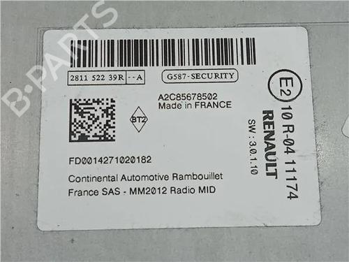 Radio RENAULT CLIO IV (BH_) 1.5 dCi 75 | BP23922022E6 