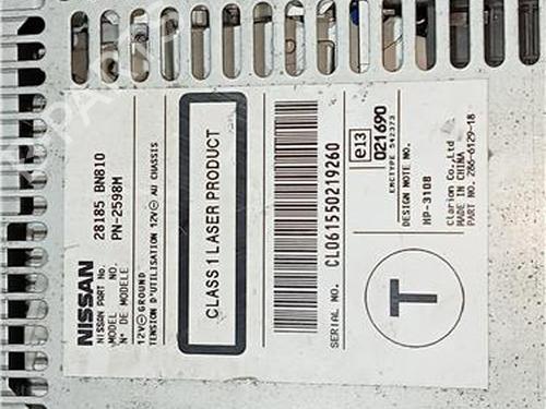 Radio NISSAN ALMERA II (N16) 2.2 Di | BP23907879E6 