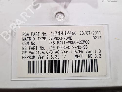 Instrument cluster PEUGEOT 5008 (0U_, 0E_) 2.0 HDi 150 / BlueHDi 150 | BP29698326C47