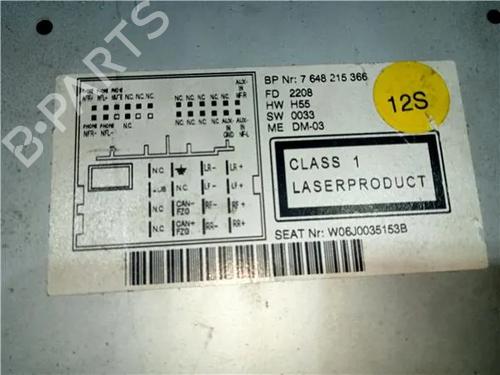 Radio SEAT IBIZA IV (6J5, 6P1) 1.9 TDI | BP23931840E6 