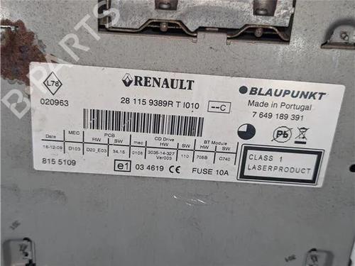 Radio RENAULT GRAND SCÉNIC III (JZ0/1_) 1.9 dCi (JZ0J, JZ0N, JZ1K, JZ1S) | BP23924539E6 