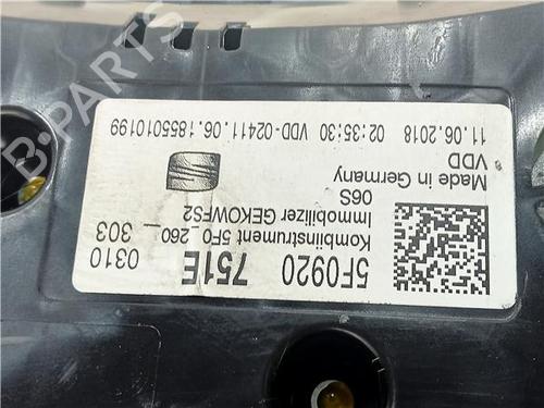 Instrument cluster SEAT LEON (5F1) 2.0 TDI | BP23911266C47 