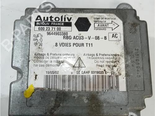 Kollisjonspute styreenhet PEUGEOT 206 Hatchback (2A/C) 1.4 HDi eco 70 (68 hp) 23909096