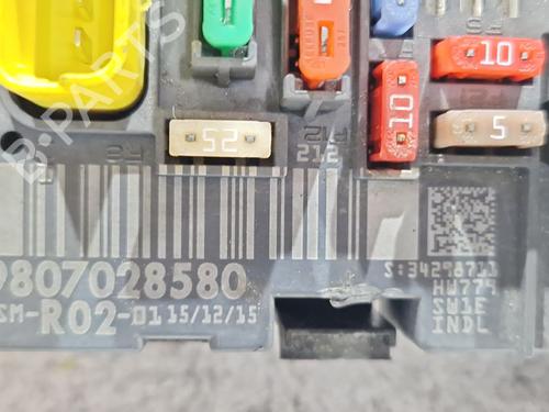 Fuse box CITROËN C5 III (RD_) 2.0 HDi 150 / BlueHDi 150 (RDRHEA, RDRHE8, RDAHRM,... | BP30721259E1 