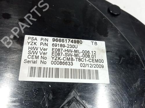Instrument cluster PEUGEOT 3008 I MPV (0U_) 1.6 HDi | BP29221611C47 