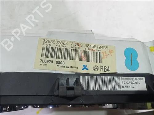 Instrument cluster VW TOUAREG (7LA, 7L6, 7L7) 2.5 R5 TDI | BP23912163C47