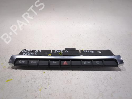 Used Warning switch AUDI A3 Sportback (8YA, 8YF) 35 TFSI (150 hp) 23927959
