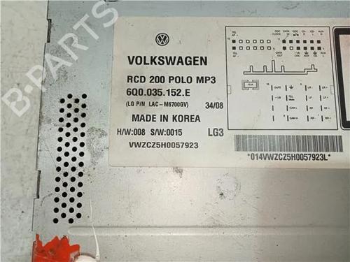Radio VW POLO IV (9N_, 9A_) 1.4 TDI | BP23907162E6