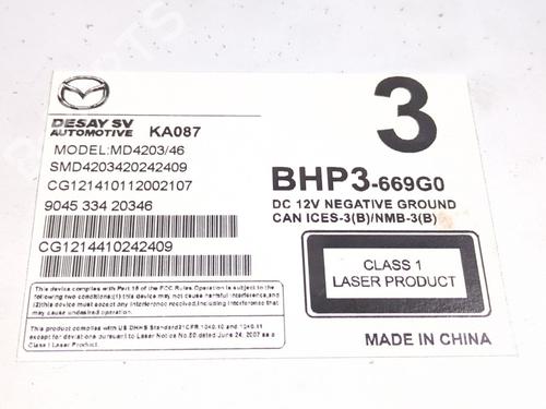 Radio MAZDA 3 (BM, BN) 2.2 D | BP31081810E6 - Image 2