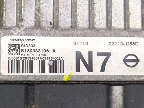 Electronic module NISSAN QASHQAI I (J10, NJ10) 1.5 dCi | BP30962340M83