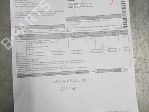 Climate control CITROËN BERLINGO Box Body/MPV (B9) 1.6 HDi 90 | BP23732297I5 - Image 13