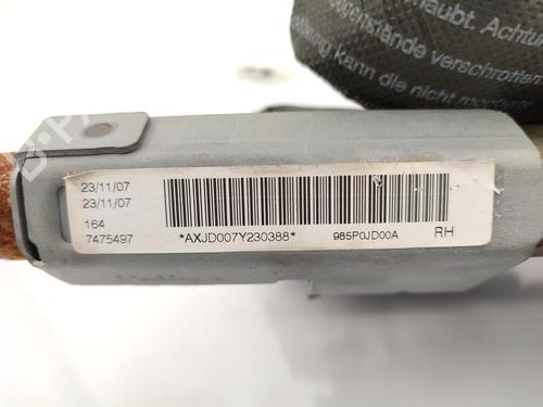 Right curtain airbag NISSAN QASHQAI / QASHQAI +2 I (J10, NJ10, JJ10E) 2.0 dCi | BP23730517C12 