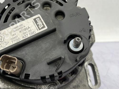Used Alternator Alternator RENAULT CLIO II (BB_, CB_) 1.2 16V (BB05, BB0W, BB11, BB27, BB2T, BB2U, BB2V, CB05,... (75 hp) 24345714 24345714