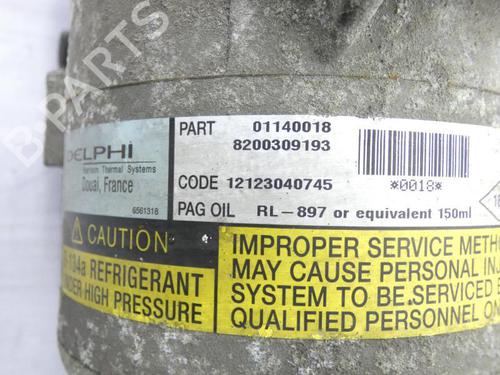 AC compressor RENAULT MEGANE II Coupé-Cabriolet (EM0/1_) 2.0 | BP23701288M34 