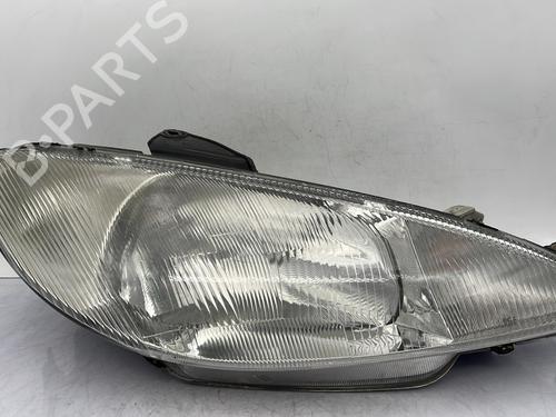 Used Right headlight PEUGEOT 206 Hatchback (2A/C) 1.4 i (75 hp) 24400076