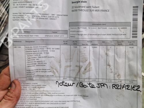 Gearbox CITROËN XANTIA (X1_, X2_) 1.9 Turbo D | BP23666110M3 