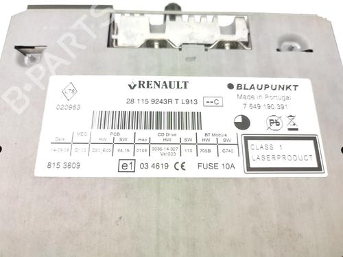 Radio RENAULT MEGANE III Hatchback (BZ0/1_, B3_) 1.5 dCi | BP23708988E6