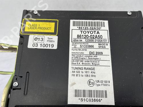 Radio TOYOTA AURIS (_E15_) 2.0 D-4D (ADE150_, ADE150R) | BP30964471E6 