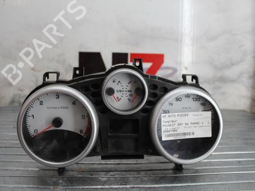 Used Instrument cluster PEUGEOT 207 SW (WK_) 1.6 HDi (90 hp) 23687612