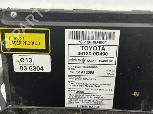 Radio TOYOTA YARIS (_P9_) 1.33 VVT-i (NSP90_, NSP90R) | BP23755649E6 
