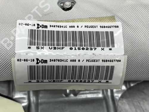 Used Right curtain airbag PEUGEOT 3008 I MPV (0U_) 1.6 HDi (109 hp) 23703960