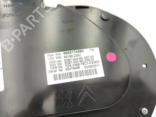 Used Instrument cluster PEUGEOT 3008 I MPV (0U_) 1.6 HDi (112 hp) 23706299