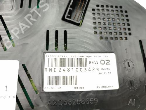 Instrument cluster RENAULT MEGANE III Hatchback (BZ0/1_, B3_) 1.9 dCi (BZ0N, BZ0J) | BP23730695C47 