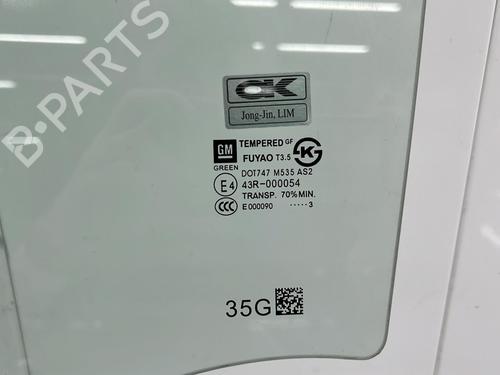 Rear left door window CHEVROLET SPARK (M300) 1.0 | BP23703290C20
