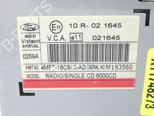 Radio FORD FOCUS C-MAX (DM2) 1.6 TDCi | BP23701599E6 - Image 4