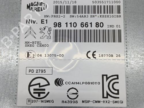 Used Radio PEUGEOT 208 I (CA_, CC_) 1.6 HDi / BlueHDi 75 (75 hp) 26180103